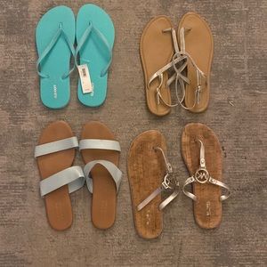 Size 10 Sandals…Michael Kors, Lauren Conrad, and NWT Old Navy